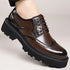 Mens Derby Shoes Height Increase Formal Dress Footwear Casual Leather Oxford Shoes